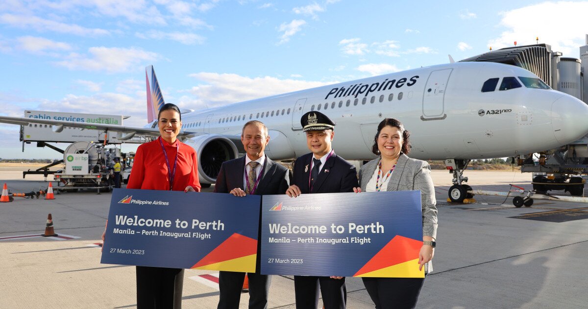 Philippine Airlines’ Non-stop Service From Manila Lands in Perth