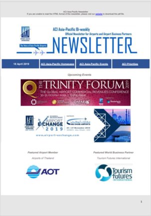 Newsletter - 18 April 2019